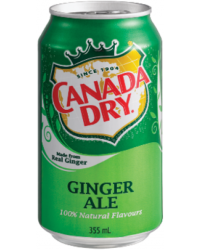 Canada Dry Can Ginger Ale, 355ml